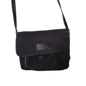 Relic Denim Crossbody Messenger Style Sling Bag Purse Black
